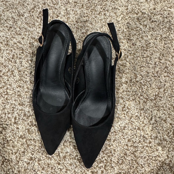 Amazon Shoes - Amazon Black Slingback Heels for Women